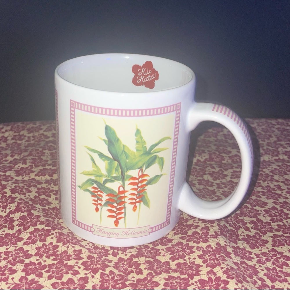 Tropical Flowers of Hawaii - Hilo Hattie 12 oz. Ceramic Coffee Mug Cup Aloha